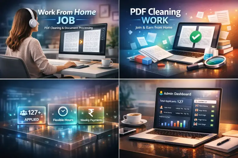 Work From Home PDF Cleaning Job